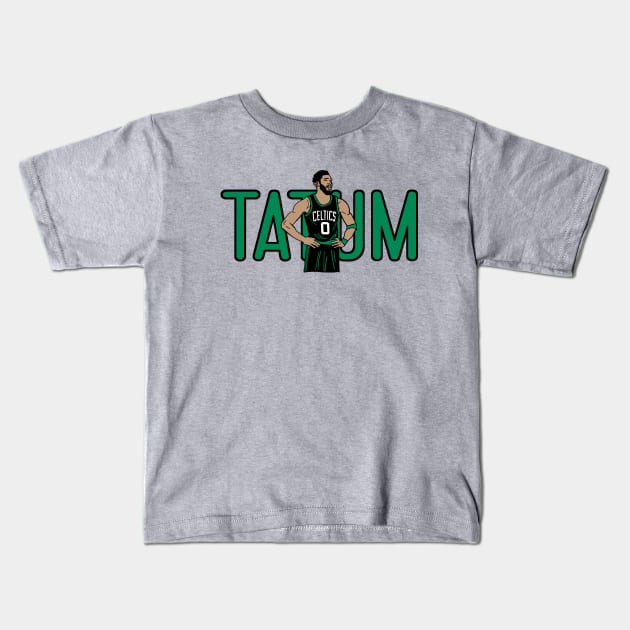 Tatum, Boston Basketball MVP Kids T-Shirt by FanSwagUnltd